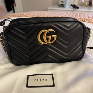Gucci Marmont small matelasse shoulder bag